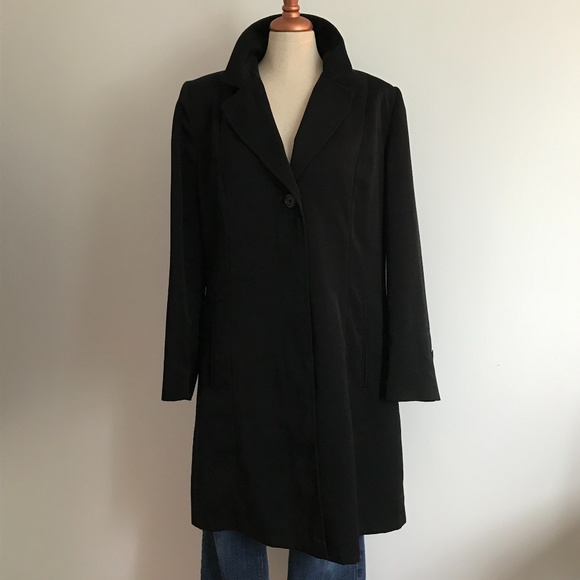 Jones New York Jackets & Blazers - Jones New York Black Trench Coat